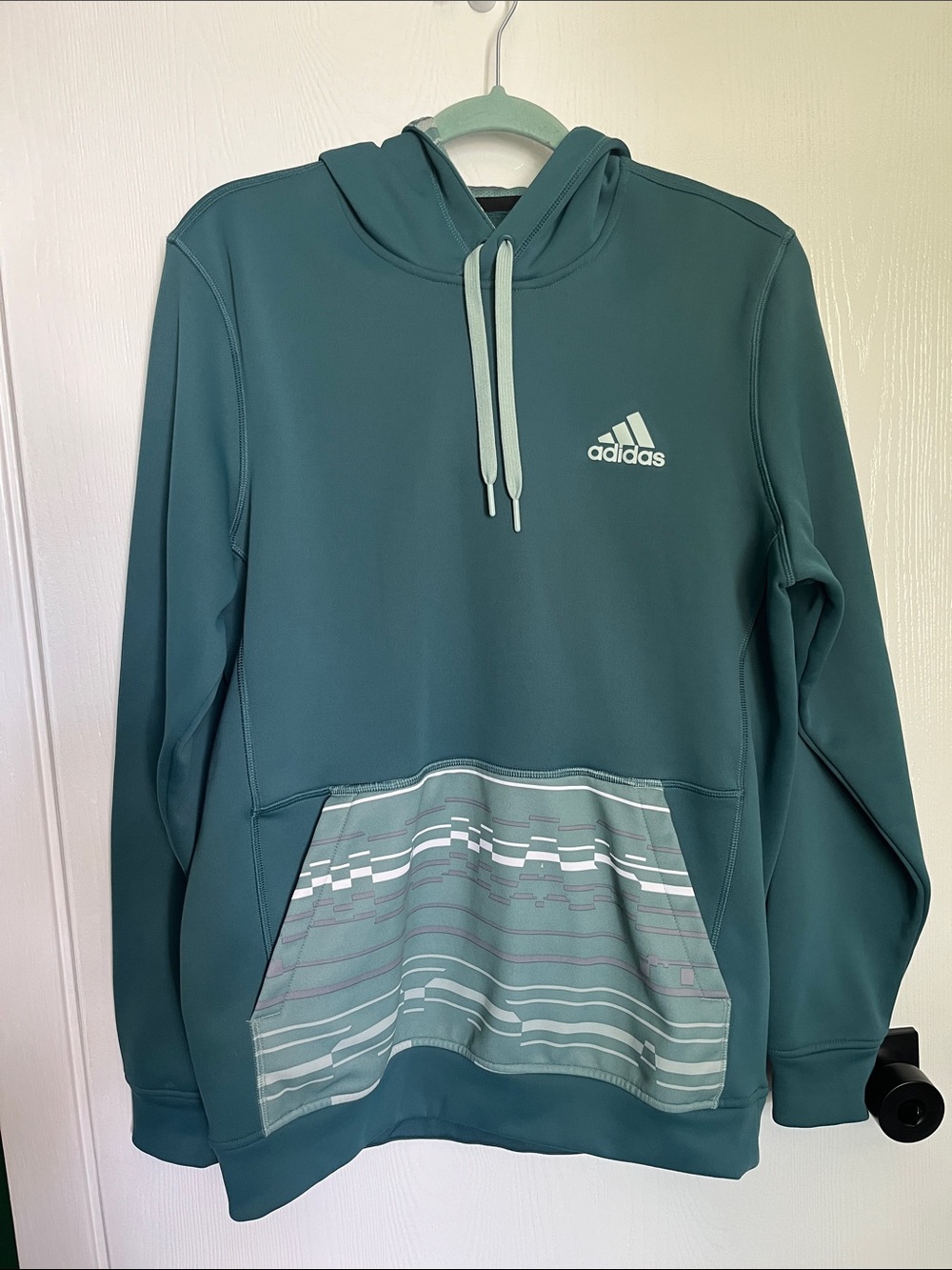 Men’s green Addidas climawarm hoodie!